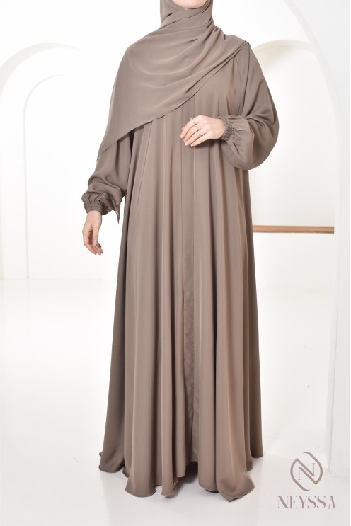 Abaya Umbrella Dubai taupe Konfektion von neyssa, Outfit-Idee