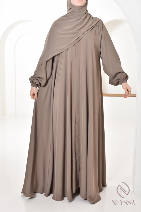 Abaya Umbrella Dubai taupe Konfektion von neyssa, Outfit-Idee