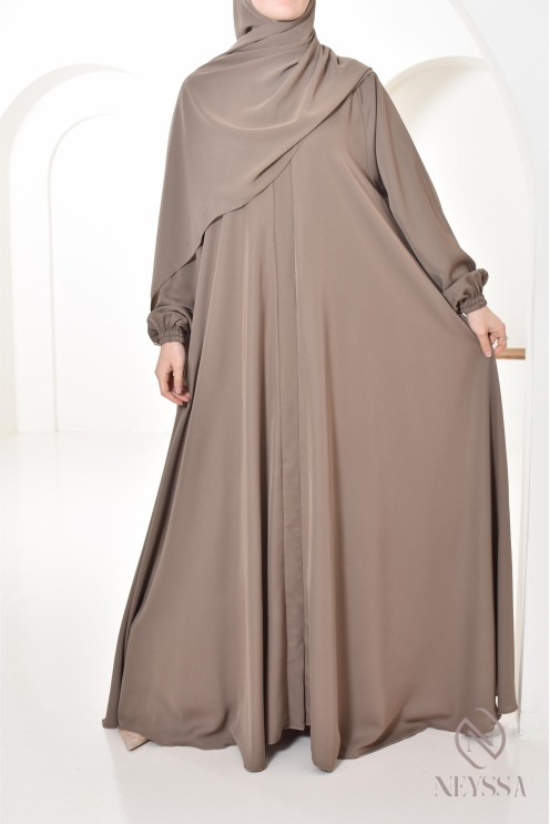 Abaya Umbrella Dubai taupe Konfektion von neyssa, Outfit-Idee