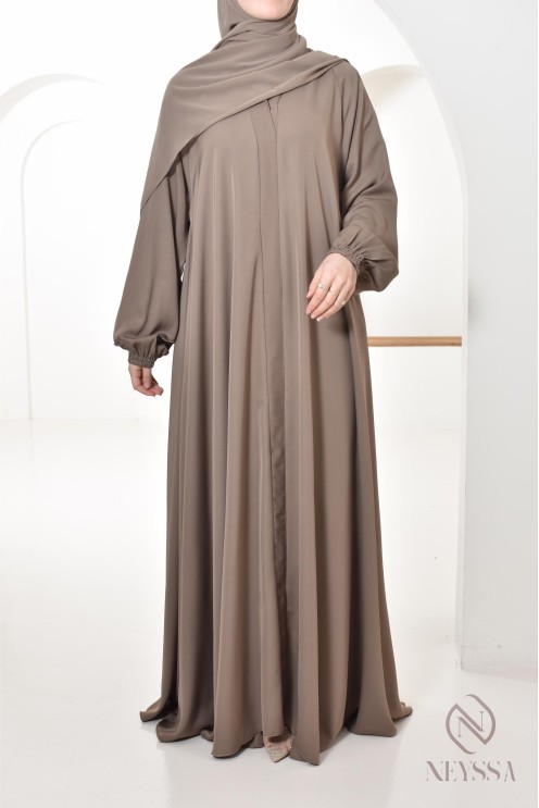 Abaya Umbrella Dubai taupe Konfektion von neyssa, Outfit-Idee