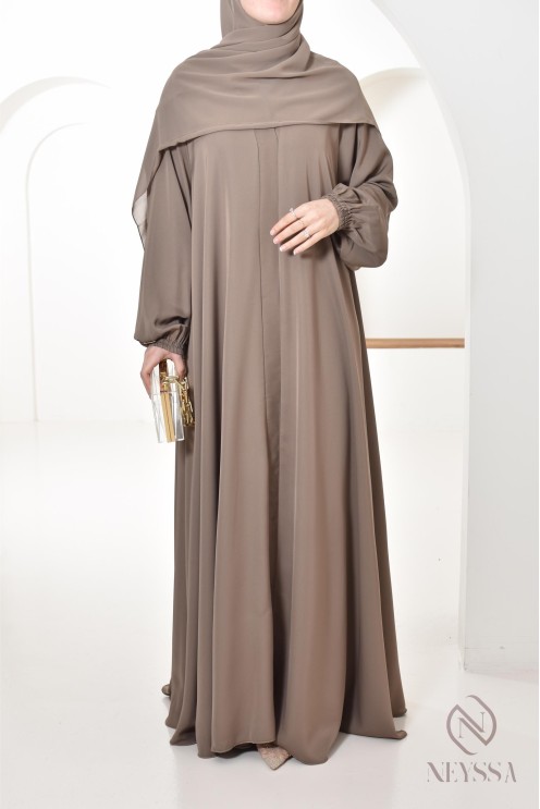 Abaya Umbrella Dubai taupe Konfektion von neyssa, Outfit-Idee