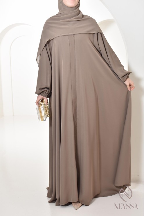 Abaya Umbrella Dubai taupe Konfektion von neyssa, Outfit-Idee