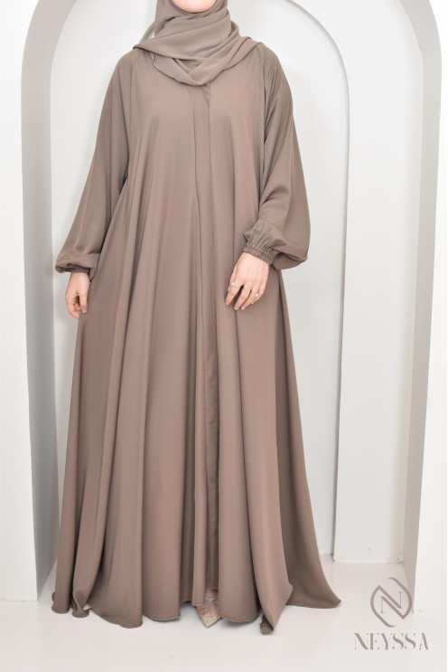 Abaya Umbrella Dubai taupe Konfektion von neyssa, Outfit-Idee