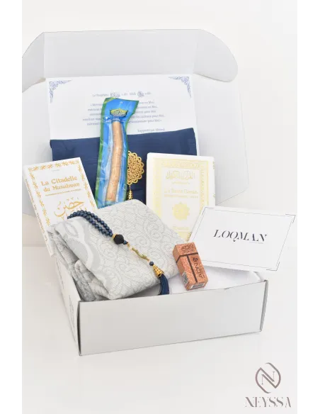 Gift box for men, gift ideas, prayer rugs, coran, ramadan