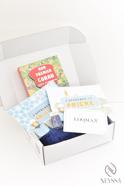 Box coffret cadeau pour petit garçon musulman, idéal pour offrir