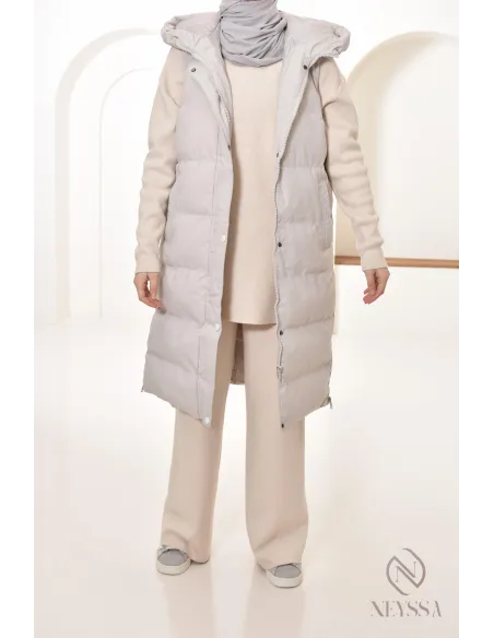 ärmellose Daunenjacke für verschleierte Frauen, jilbeb friendly