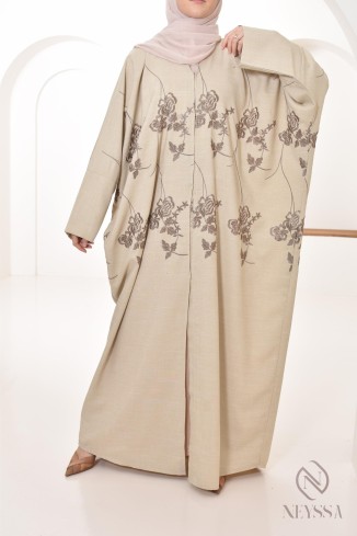Abaya Dubai Luxus bestickter Kimono, Schmetterlingsstil 2