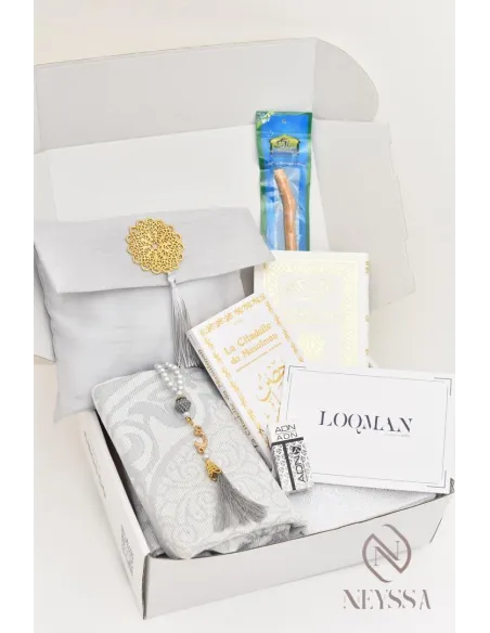 Cadeau homme, box tapis de prière, Coran, idée cadeau homme musulman