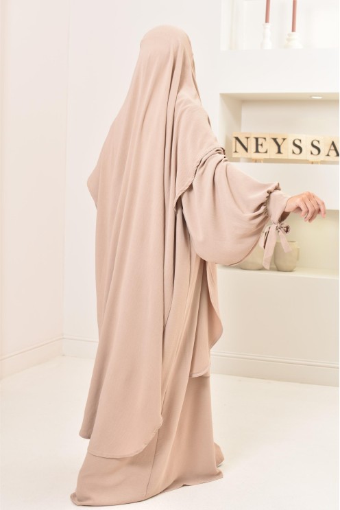 Box femme musulmane cadeau prêt à offrir, abaya longue khimar en jazz