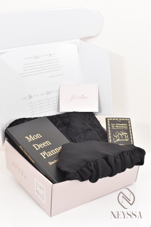 Geschenkset für muslimische Frauen: Gebetsanzug mit Gebetsteppich