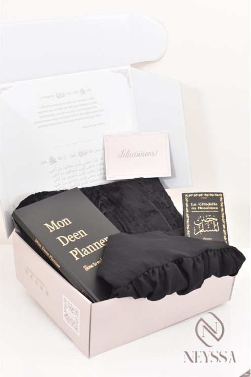 Geschenkset für muslimische Frauen: Gebetsanzug mit Gebetsteppich