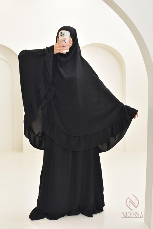 Geschenkset für muslimische Frauen: Gebetsanzug mit Gebetsteppich