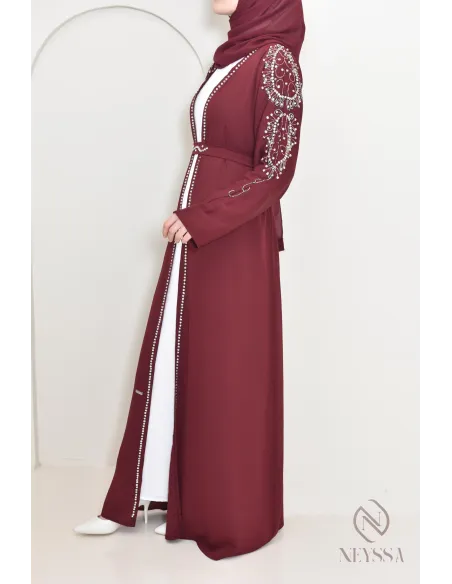 Abaya Dubai Kimono-Stil für Frauen Hijabi, Aid 2025 Outfit
