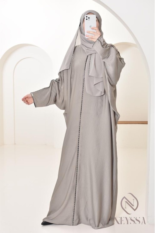 Long Dubai abaya for modern women, rhinestone abaya for women 
