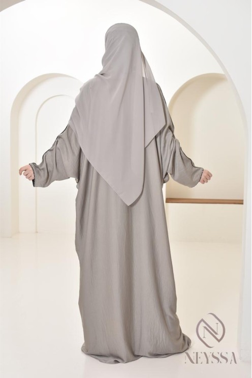  Long Dubai abaya for modern women, rhinestone abaya for women 