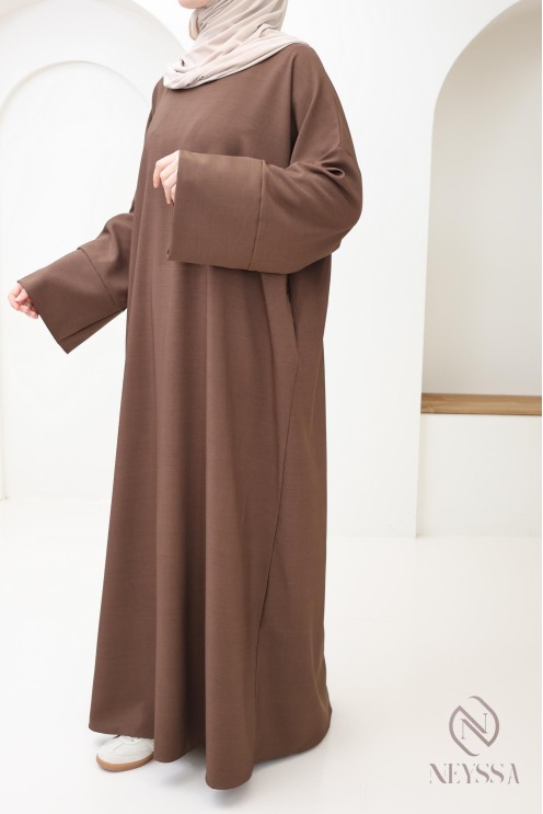 Muslim woman long abaya, woman pocket abaya, daily wear