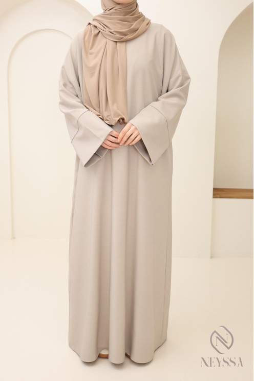 Abaya longue femme musulmane, abaya poches femme, tenue quotidien