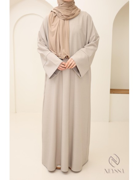 Lange Abaya muslimische Frau, Taschenabaya Frau, Alltagskleidung