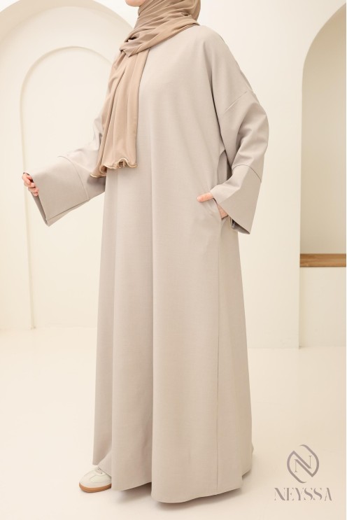 Muslim woman long abaya, woman pocket abaya, daily wear