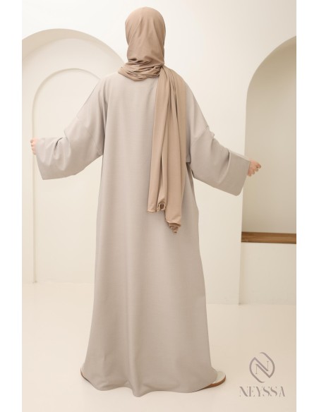 Lange Abaya muslimische Frau, Taschenabaya Frau, Alltagskleidung