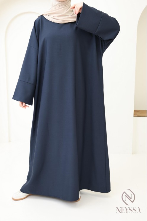 Abaya longue femme musulmane, abaya poches femme, tenue quotidien