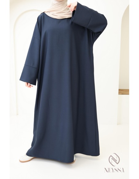 Abaya longue femme musulmane, abaya poches femme, tenue quotidien