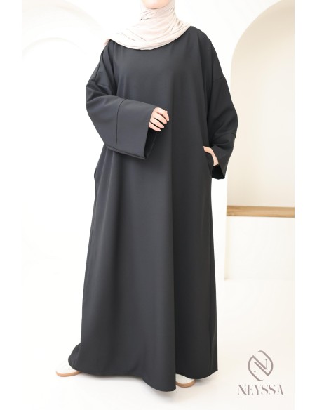 Muslim woman long abaya, woman pocket abaya, daily wear