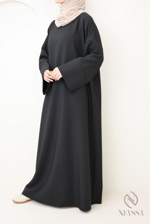 Lange Abaya muslimische Frau, Taschenabaya Frau, Alltagskleidung
