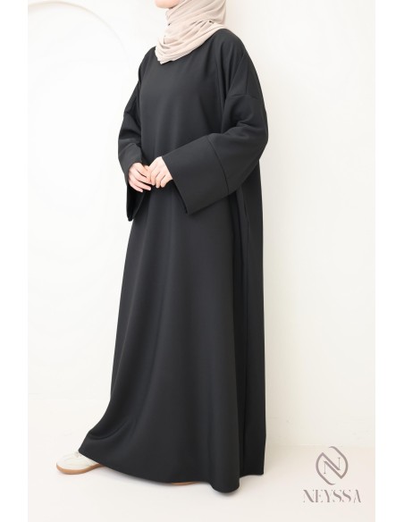 Abaya longue femme musulmane, abaya poches femme, tenue quotidien