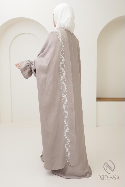Muslim woman prayer dress, integrated hijab abaya for Ramadan