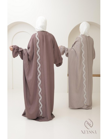 Muslim woman prayer dress, integrated hijab abaya for Ramadan