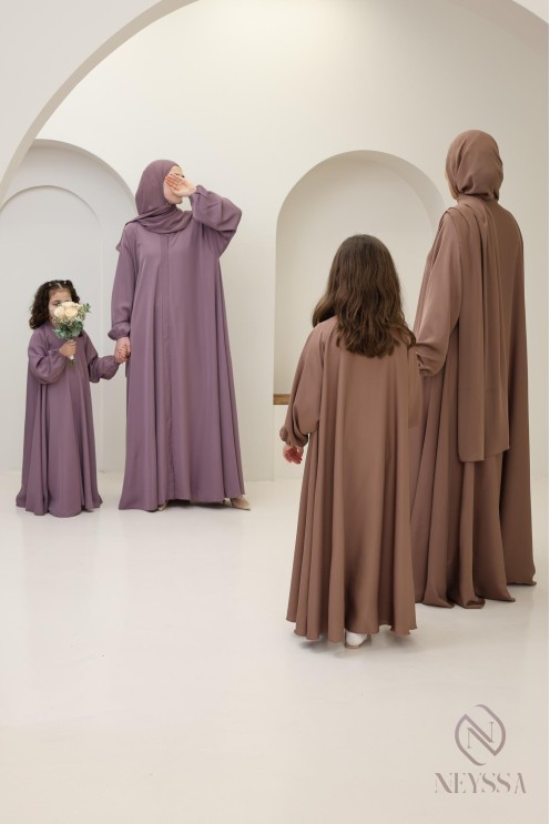 Abaya Dubai für Aid 2025 Mutter/Tochter Kombo, Konfektion by Neyssa