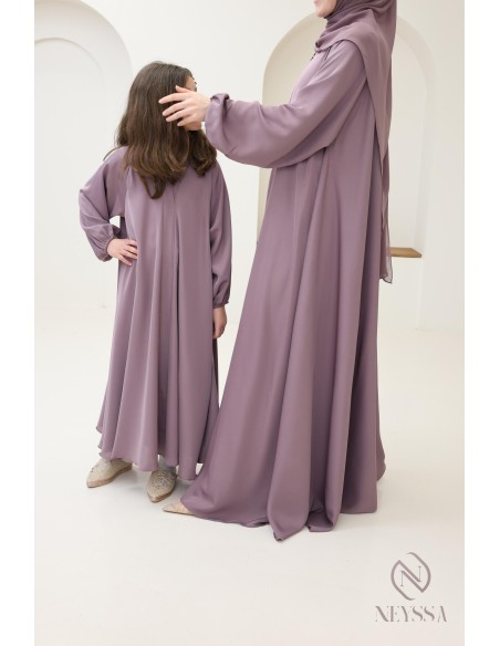 Abaya Dubai for Aid 2025 mother/daughter combo, confection by Neyssa