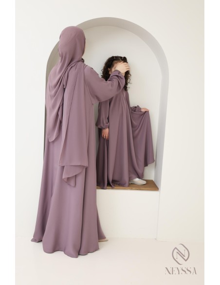 Abaya Dubai for Aid 2025 mother/daughter combo, confection by Neyssa