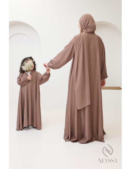 Abaya Dubai Mutter & Tochter Set für Eid 2025 Neyssa