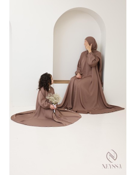 Abaya Dubai Mutter & Tochter Set für Eid 2025 Neyssa