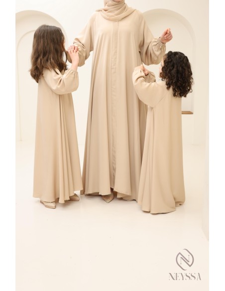 Abaya Dubaï luxe combo mère et fille confection neyssa, must have 2025