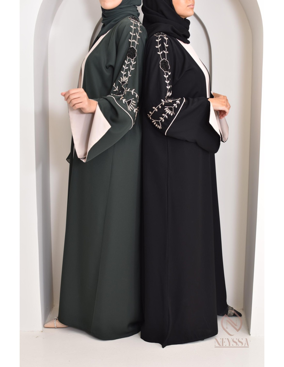 Abaya Femme Luxe Dubai à Paillettes - Robe Musulmane Chic, Manches Longues, Grande Taille, Confortable