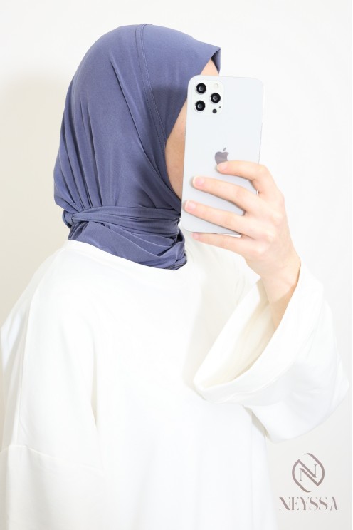 Hijab Kapuze zum Binden aus Premium-Jersey ideal für den Alltag