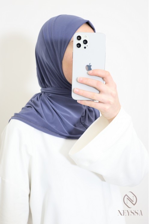 hijab cagoule à nouer en jersey premium idéal pour le quotidien