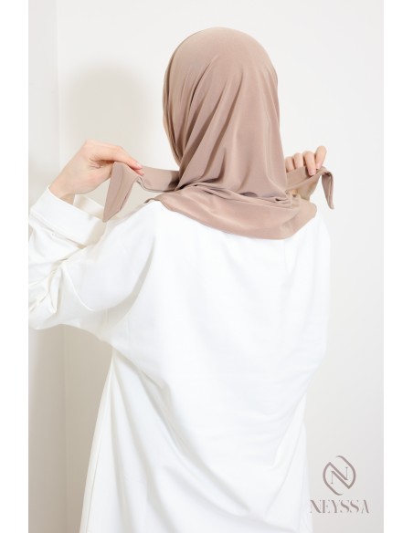 hijab cagoule à nouer en jersey premium idéal pour le quotidien