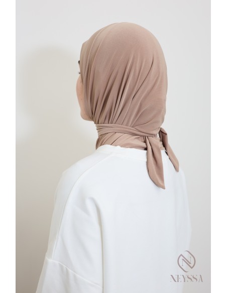 hijab cagoule à nouer en jersey premium idéal pour le quotidien