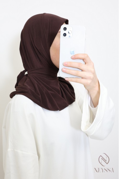 Hijab Kapuze zum Binden aus Premium-Jersey ideal für den Alltag