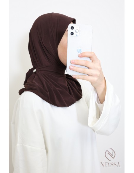 Hijab Kapuze zum Binden aus Premium-Jersey ideal für den Alltag