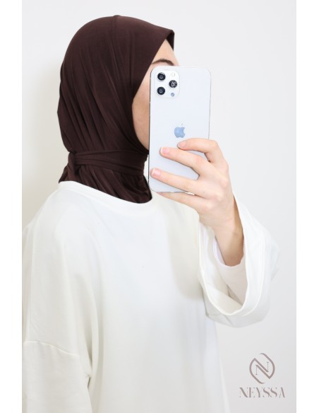 Hijab Kapuze zum Binden aus Premium-Jersey ideal für den Alltag