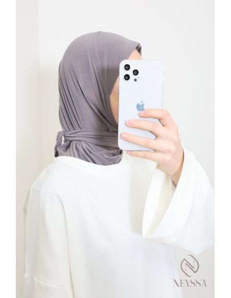 hijab cagoule à nouer en jersey premium idéal pour le quotidien