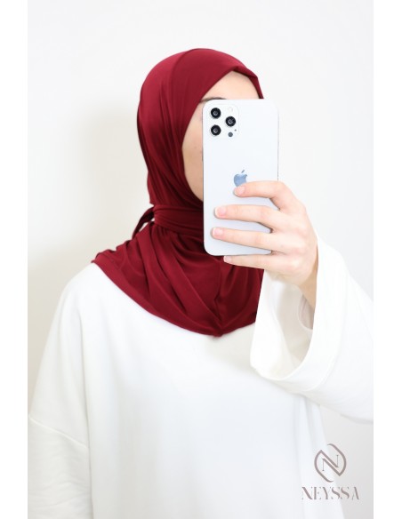 Hijab Kapuze zum Binden aus Premium-Jersey ideal für den Alltag