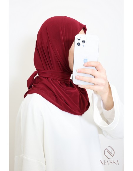 Hijab Kapuze zum Binden aus Premium-Jersey ideal für den Alltag