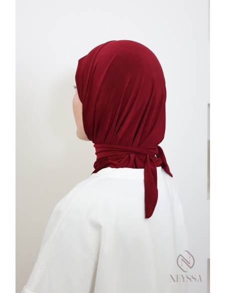 hijab cagoule à nouer en jersey premium idéal pour le quotidien