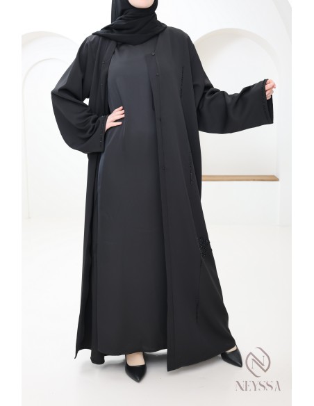 Sous robe sans manches effet satin idéale à porter pour ses kimono